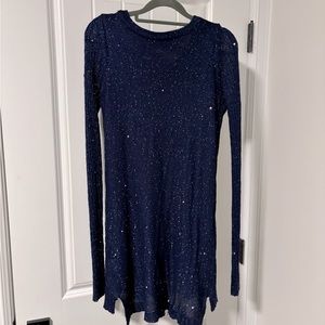 Metallic sequin sweater